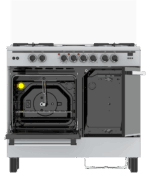 Haier Cooker 4G+2E 60x90cm Standing with Oven with Rotisserie HCR6042DES - Image 3