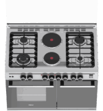 Haier Cooker 4G+2E 60x90cm Standing with Oven with Rotisserie HCR6042DES - Image 4