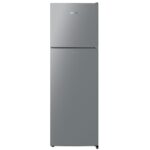 MIKA Fridge, 2 Door Top Mount Freezer No Frost, 255L, Dark Silver MRNF255DS